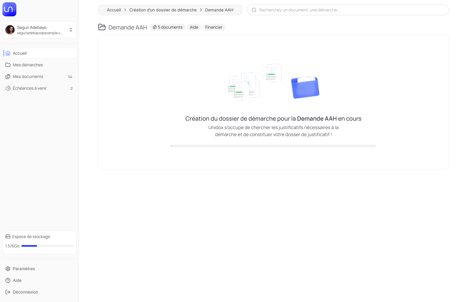 Unidox compile automatiquement les documents pour une demande AAH